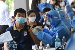 Tiêm vắc xin mũi 1 cho trẻ từ 12 tuổi đến dưới 18 tuổi đạt trên 85%.