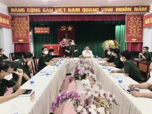 Kiểm tra công tác quân sự quốc phòng địa phương năm 2021 tại Ban CHQS H.Long Thành