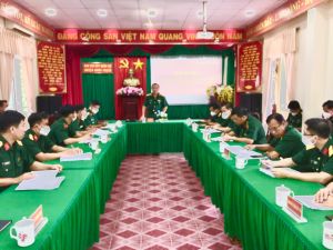 Xây dựng kế hoạch tổ chức thành công diễn tập cấp huyện năm 2022 và làm tốt công tác tuyển quân