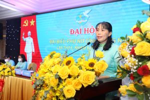 Bà Lê Thị Thái được bầu làm Chủ tịch Hội LHPN tỉnh khóa X