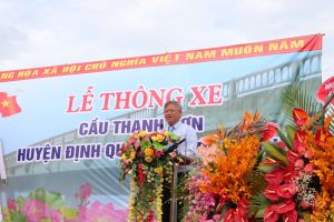 Thông xe cầu Thanh Sơn, H.Định Quán