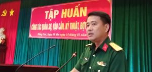 Bộ CHQS tỉnh tập huấn công tác cán bộ năm 2022