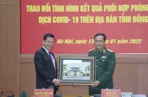 Tỉnh Đồng Nai và Bộ Quốc phòng trao đổi kinh nghiệm phòng, chống dịch