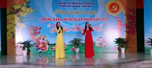 Ghi hình chương trình văn nghệ mừng Đảng, mừng Xuân