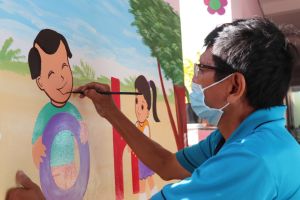 Xu hướng vẽ tranh tường ở trường mầm non