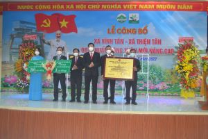 Vĩnh Cửu tổ chức lễ đón nhận 2 xã nông thôn mới nâng cao năm 2021