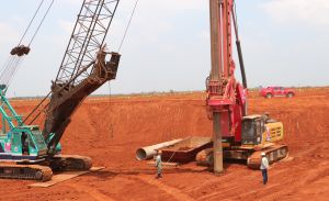 Khởi công gói thầu cọc công trình nhà ga hành khách sân bay Long Thành