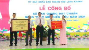 Lễ công bố xã Bảo Quang đạt chuẩn Nông thôn mới kiểu mẫu năm 2021