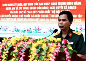 Tổ chức học tập các chuyên đề Phát huy phẩm chất Bộ đội Cụ Hồ trong giai đoạn mới…