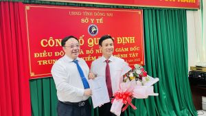 Bổ nhiệm Giám đốc Trung tâm Kiểm soát bệnh tật tỉnh