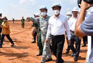 Phó thủ tướng Lê Văn Thành kiểm tra dự án Sân bay Long Thành