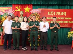 Trung tá Lại Như Thanh giữ chức Chỉ huy trưởng Ban CHQS H.Nhơn Trạch, tỉnh Đồng Nai