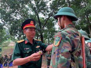 Chiến sĩ mới đạt yêu cầu cao trong các nội dung huấn luyện