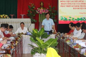 Chủ tịch UBND tỉnh làm việc với H.Trảng Bom về tình hình kinh tế -xã hội