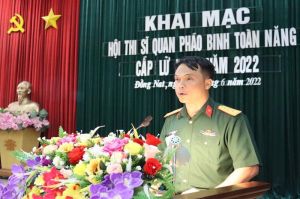 Khai mạc Hội thi sĩ quan pháo binh toàn năng cấp lữ đoàn năm 2022