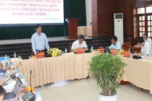 Chủ tịch UBND tỉnh làm việc với H.Long Thành về tình hình phát triển kinh tế - xã hội