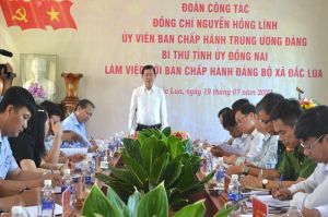 Bí thư Tỉnh ủy thăm và làm việc với xã Đắc Lua