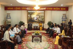 Chủ tịch Hội Khmer - Việt Nam tại Campuchia đến thăm và làm việc tại tỉnh Đồng Nai