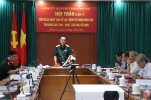 Hội thảo lần I biên soạn sách “Lịch sử Lực lượng vũ trang nhân dân tỉnh Đồng Nai (1945-2020)”