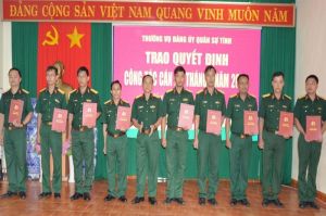 Đại tá Bùi Đăng Ninh giữ chức Trưởng phòng Tổ chức Cục Chính trị Quân khu 7