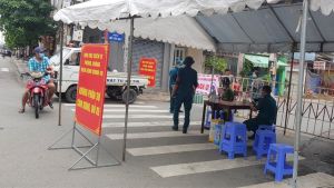 Covid-19 예방, 방지를 위한 14일 내에 Ho Van Dai길에서 봉쇄한다