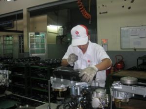 2009年10月份工业生产总值达76亿越盾