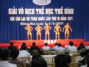 ２０１１年に第8回ボディビル大会：ドンナイが「団体」賞2位を獲得