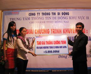 “MobiFone入网Wave anpha摩托车重奖”颁奖