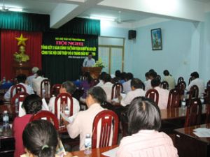 省红十字会举行2年落实“巧妙民运”运动的总结会议