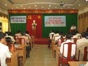 State management training course on industry and trade activities to be opened