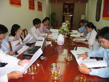 Meeting to agree on key industrial products in the last six months of the year and plan for 2009