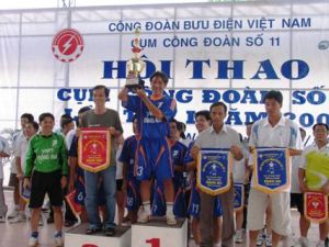 邮电行业第11组公团运动会共有10个单位参赛