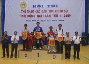 2009年第二次同奈省少数民族体育运动会落下帷幕：龙庆市社获得团体第一名