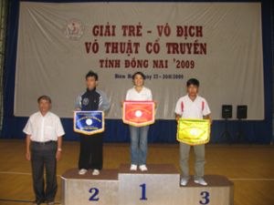 永久团获得2009年同奈省古传武术冠军比赛团体第一名