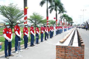Record of the longest baguette of the world set