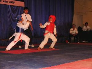 2009年边和市跆拳道比赛共有8个单位参赛