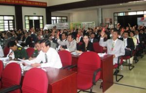 同奈橡胶公司党部第九届大会：加强领导能力及提高党部的战斗力，建设同奈橡胶总公司全面及稳定发展。