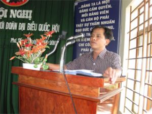 National Assembly members met with voters in Tan Phu