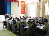 The closing conference on preparation for calling upon citizens to enlist as soldiers in the first stage