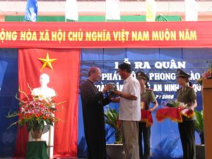 250多名公安战士参加全民保卫祖国安宁发动启动典礼。