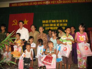 Especially needy children received gifts