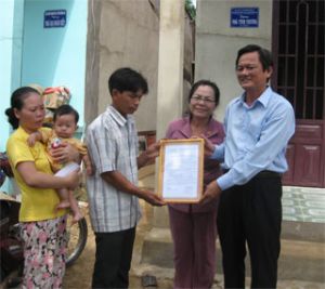House of compassion given to an AO victim in Tan Phu District