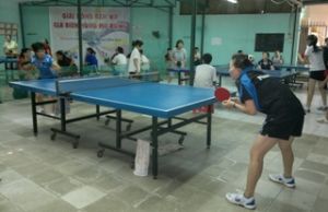 2011年边熊俱乐部女子乒乓球比赛。