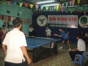 Table Tennis Competition for Bien Hoa teenagers and children in 2009 ended