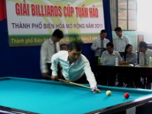 16个俱乐部参加2011边和市俊好杯台球比赛。