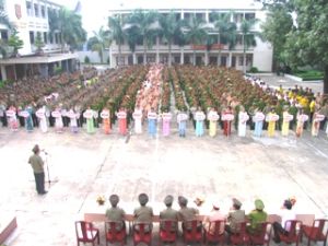 同奈省公安组织2011年“为祖国安宁”的会操。