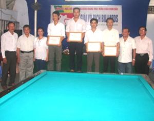 Bien Hoa City Billiards Tournament 2010 ended: Nguyen Van Phuoc Hieu ranked best cueist