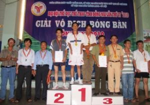 The Table-tennis Tournament of 6th Sports Games 2010 ended: The State Bank won four medals