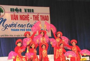 To sum up music performance - sports competition 2009 for old people in Bien Hoa City