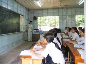 The provincial Education and Training Department has put forward four solutions to developing education within the period 2009 – 2010.